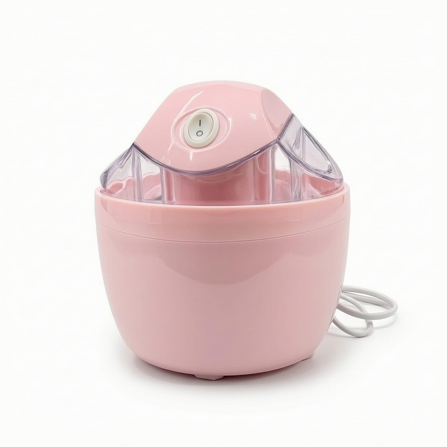 Electric Ice Cream Machine Compact Countertop Ice Cream Machine Homemade Appliance One-Switch for Families, Kitchen, Home, Pink, EU Plug-image-7