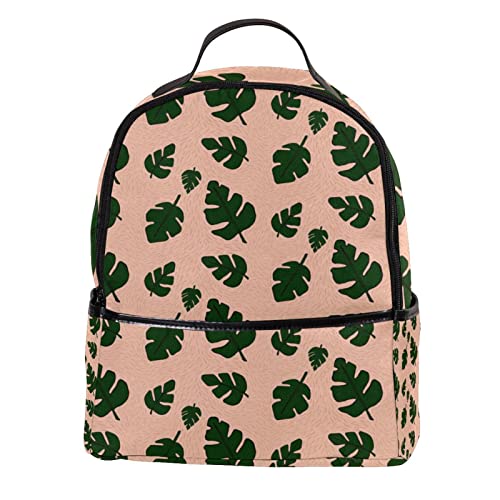 Mochila ligera de diseño botánico multicolor con correas adaptables
