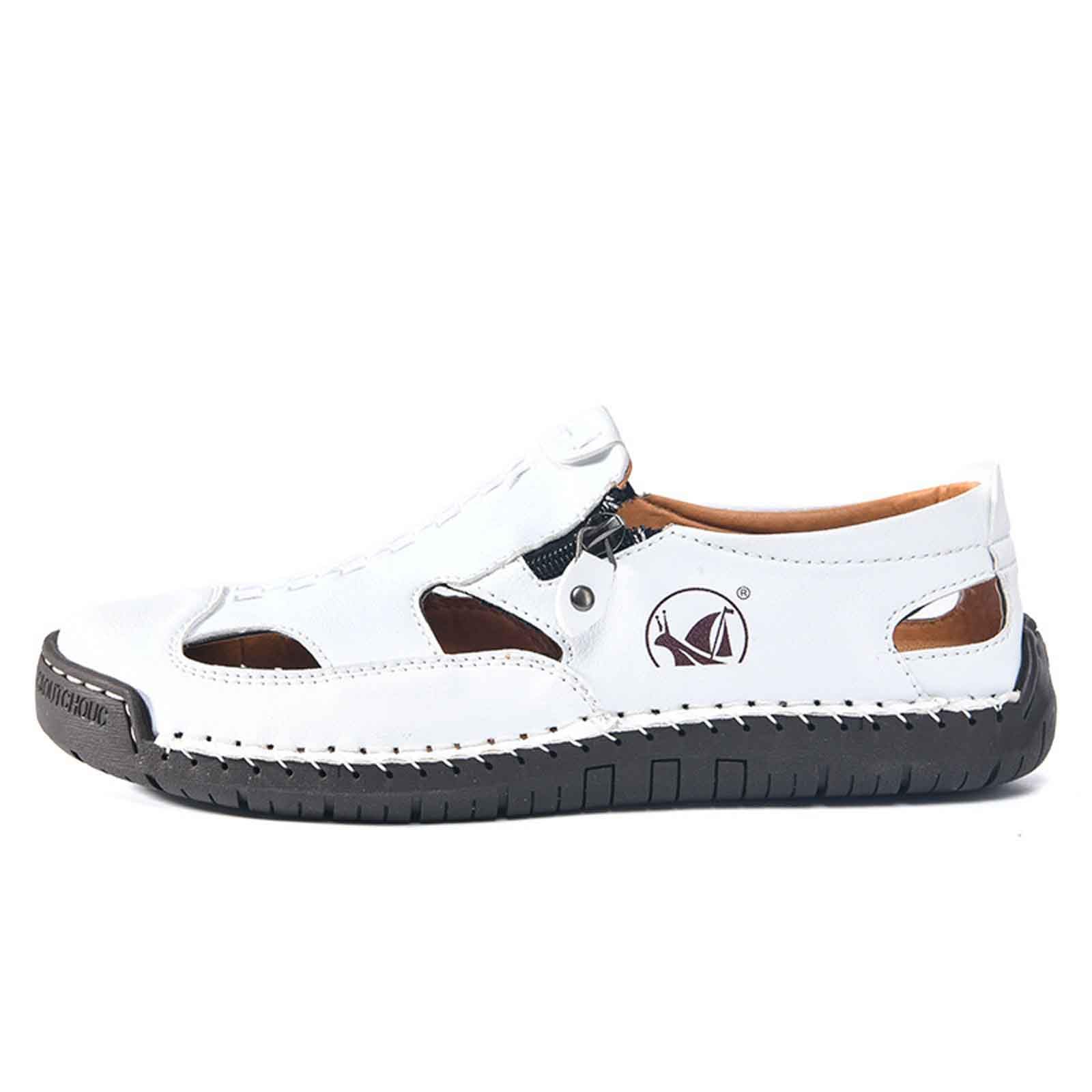 Chaussure Homme Ete Sandale Homme Sandales Confortable Plage Marche Chaussures Pieds Larges Hommes Cuir Été 48 Piscine Pied Large Flexible Barefoot Sandals Randonnée 45 Blanches Plastique D De Corde