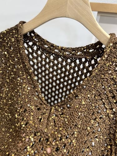 2 bolas de fio de algodão brilhante, acessórios de linha de lantejoulas Lurex tricotar em fio com br