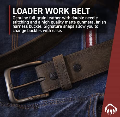Image of Wolverine Full Grain Leather | Workwear | Heavy Duty | Durable | Everyday | Classic | Casual | Metal Buckle