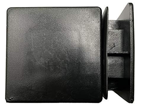 Image of Protection Force 2-3 /8 inch 60mm (Pack of 10) Square OD Tubing Plastic Insert Plug, Tubing Post End Cap, Chair Glide