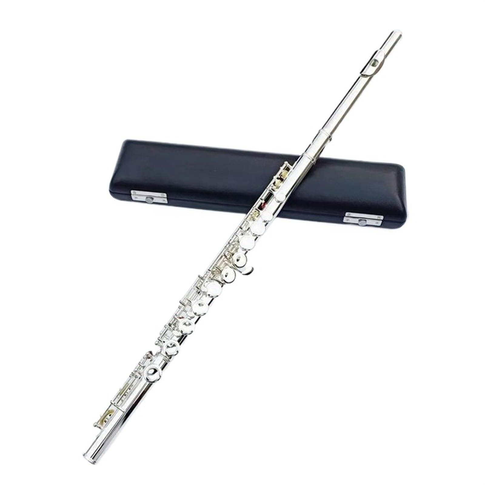 Para Principiantes Flauta Travesera Estuche Para Flauta Con Llave En C Cerrada De 16 Agujeros Con Revestimiento De Cuproníquel Y Plateado Para Instrumentos Musicales Transversales