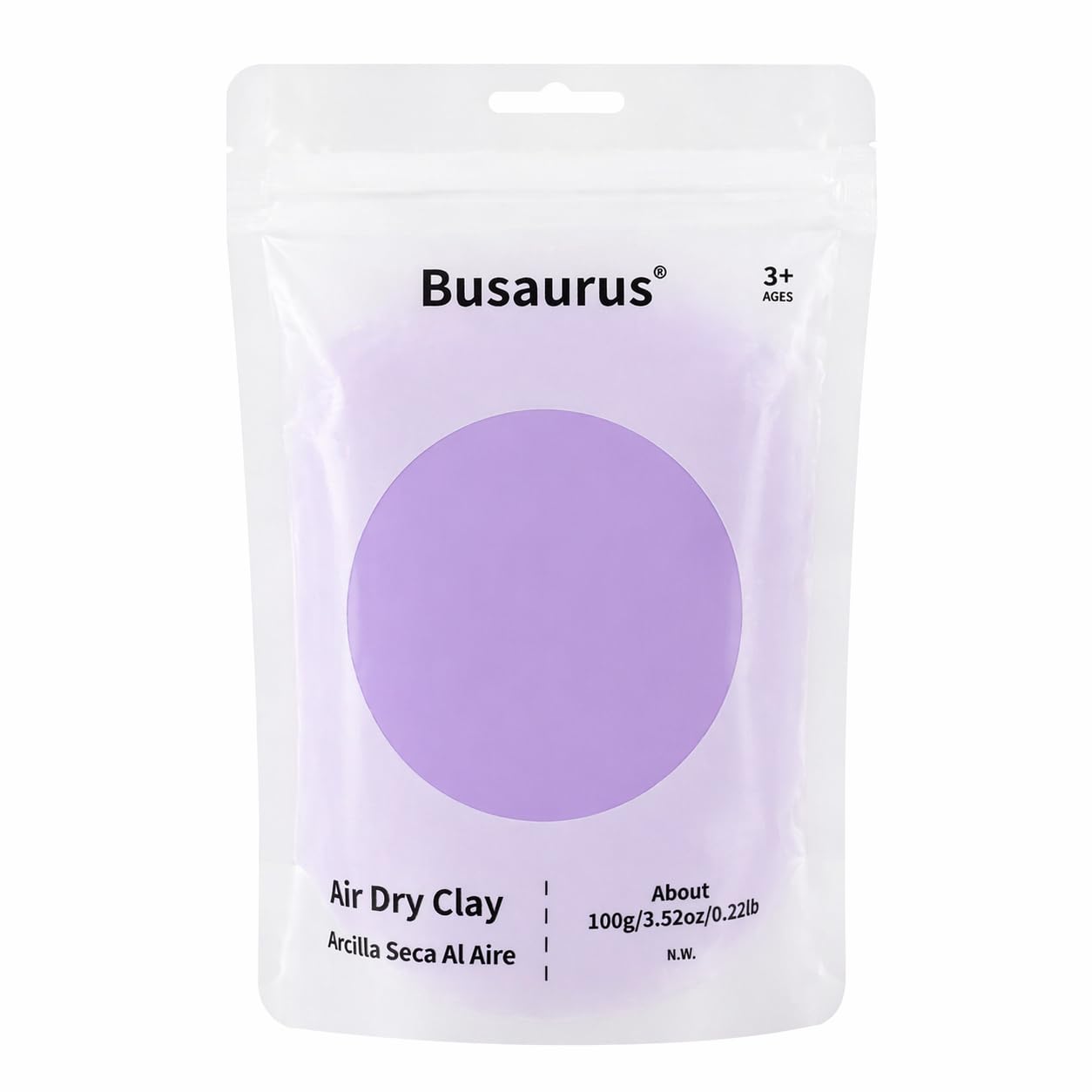 100g Lacender Purple Air Dry Foam Clay, DIY Magic Model Clay for Kids, Colorful Soft Clays for School Supply, Slime, Art Projects, Cosplay - Non-Sticky - Gifts for Boys & Girls and Adult — image 1