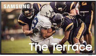 SAMSUNG QN65LST7TAF 65-Inch Class The Terrace 4K Ultra HD HDR QLED Smart TV - 3840 x 2160-240 MR - 16:9 - HDMI - Wi-Fi - Bluetooth - Alexa - Google Assistant - Titan Black (Renewed)