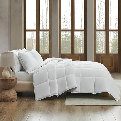 Ugg 23742 Aimee Full-Queen Basic Comforter Cooling Hypoallergenic Skin Friendly Cozy Lofty Lightweight Summer Down Alternative Machine Washable Box Quilted Blanket Comforter thumb #2