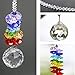 H&D HYALINE & DORA Chandelier Crystals Prisms Rainbow Chakra Suncatcher with Beads Decorating Hanging Ornament (Multi-6/2pcs)