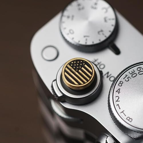 Soft Release Button for Fujifilm X100V, X100F, X100T, Xpro3 & Xpro2, X-T3, X-T2, X-E3, X-E2s, X-E2, X-T30, X-T20 (Brass)