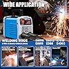 ARC Stick Welder 110V,Super Mini Portable Welding Machine 200a,Small Welders,IGBT Inverter Welder Machine 110v with Synergic Control,Hot Start,Arc Force,Anti-Stick, LED Display(Blue) #3