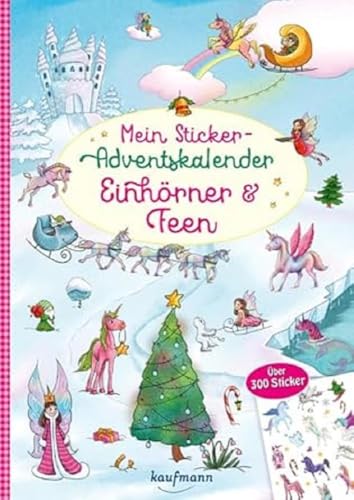 Sticker Kalender mit Einhörnern und Feen