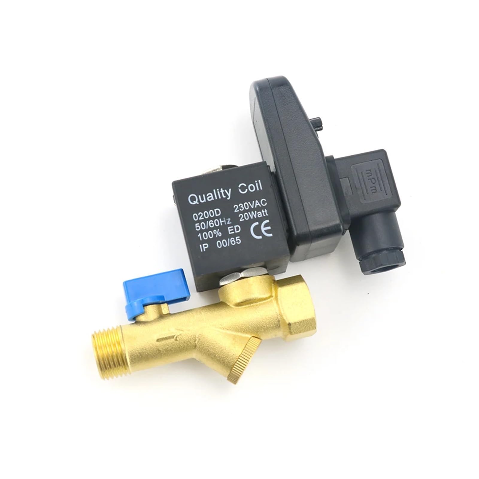 1 x 1/2 "DN15 220V/12 V/24 V mosiężny elektromagnetyczny zawór elektromagnetyczny spustowy z automatycznym timerem OPT-A B do chłodnicy zbiornika sprężarki suchego powietrza(Split-body type, 24V)