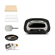 G3 Ferrari G10186 “Pronto Pizza 2 Minuti”, 1700 W, Raggiunge fino i 430°C, Pareti fredde, Cottura in 2 minuti, Display digitale, 8 programmi, Pietra refrattaria, Accessori e Ricettari inclusi, Nero