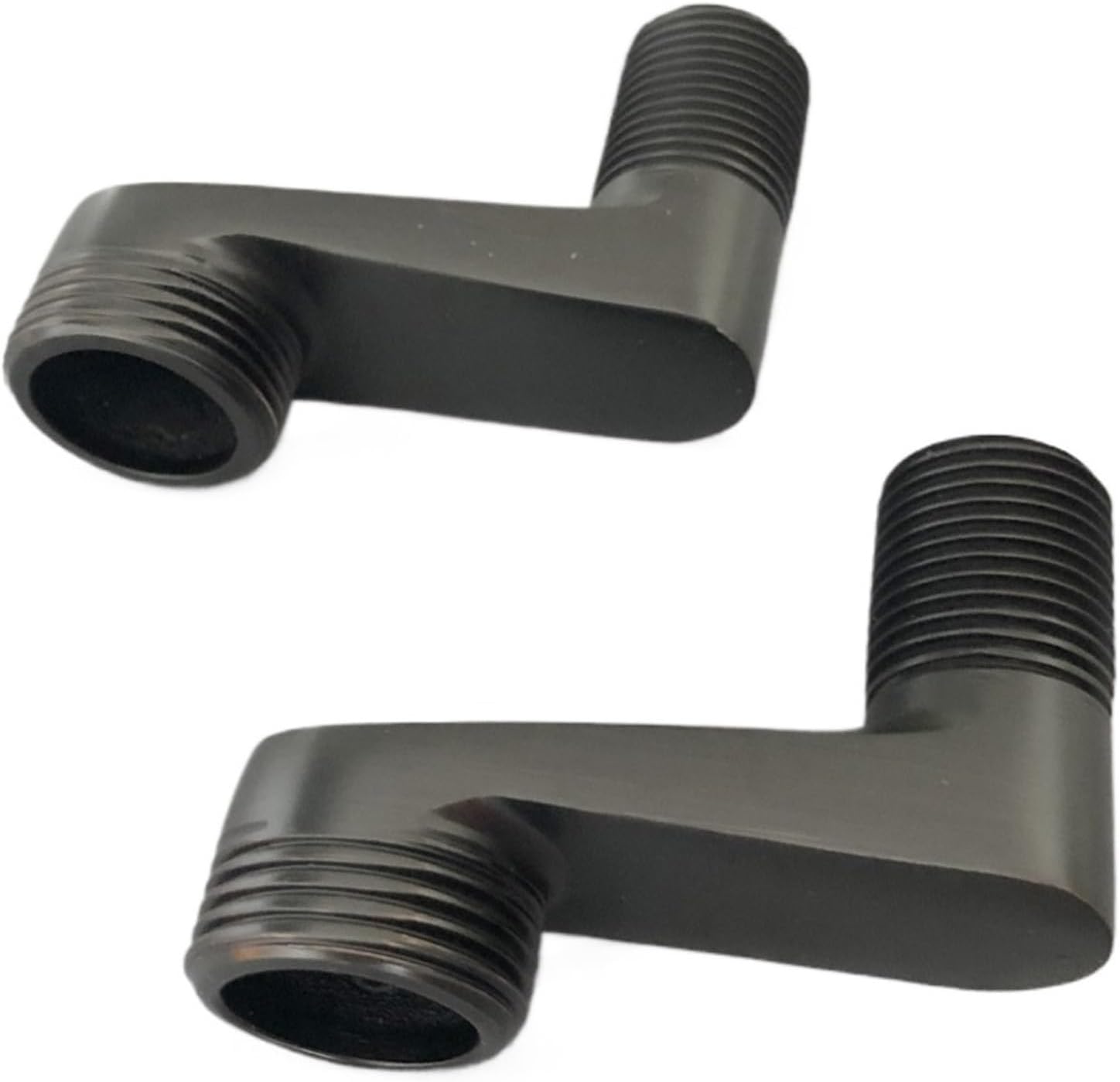 2Pcs Black Oil Rubbed Brass Bathroom Fitting Claw Foot Bathtub Faucet Adjustable Swing Arms Wall Mounted Width Swing Arms Nba180