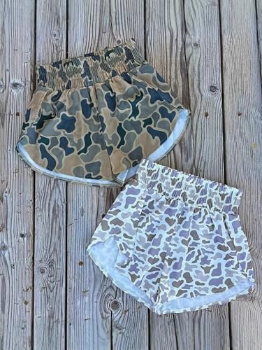 Image of MANGMAO Colorful Camo Boxer Shorts Women Summer Graphic Print Cute Shorts 2025 Trendy