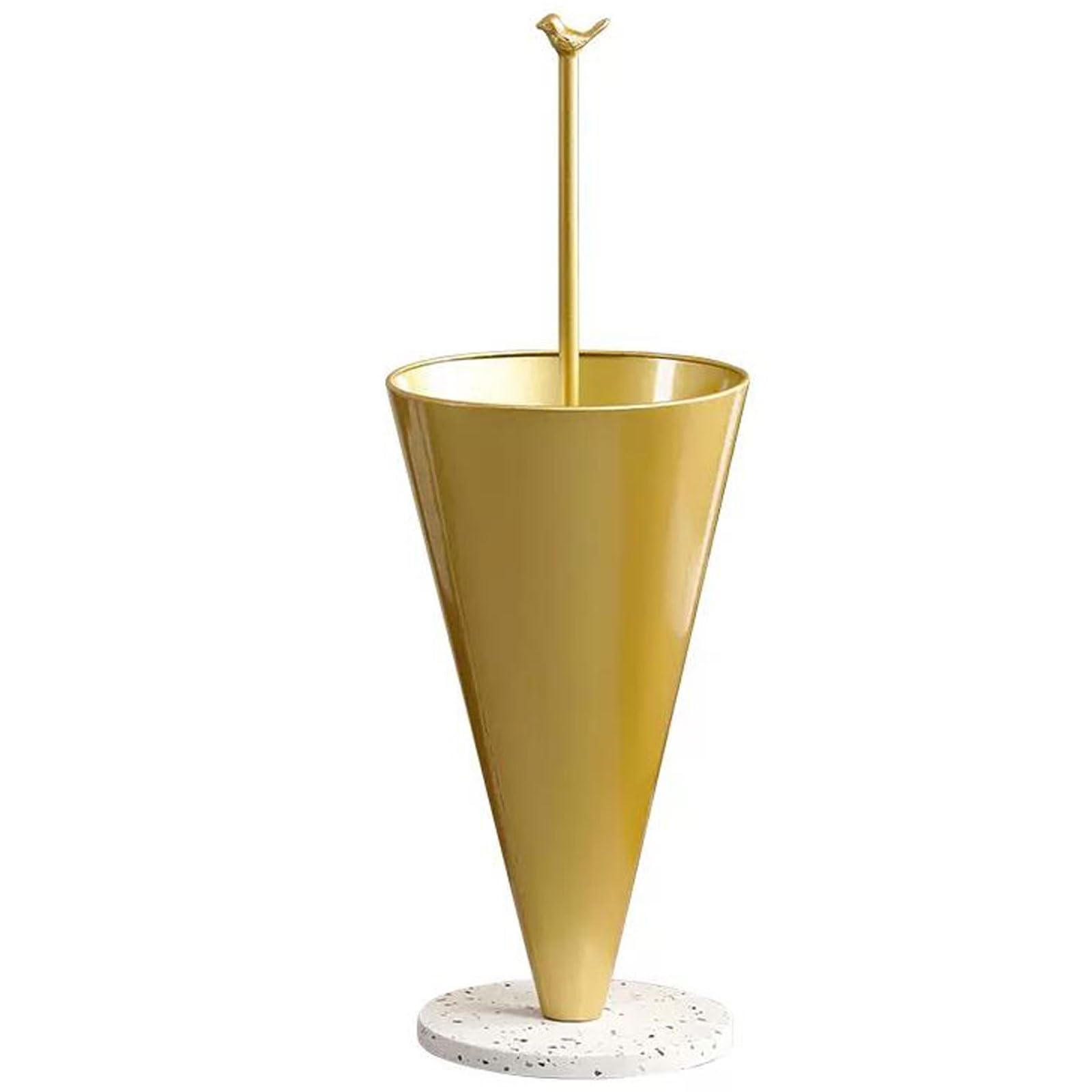CFY652 Umbrella rack Creative Metal Umbrella Stand Rack, Free Standing Holder Storage Bin for Canes Walking Sticks at the Door for Entryway, Home, Office Decor Office(Gold)