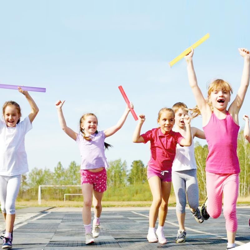 6pièces Bâtons Souples De Relais Garçon Fille Bâtons De Transfert Et Colorés pour Entraînement Athlétique