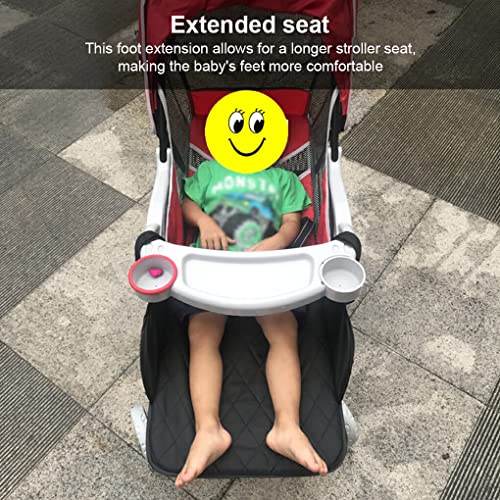Miniatura 7 de Clsslvvbn Reposapiés Universal Para Cochecito De Bebé Con Gancho, Carrito Infantil, Cinturón Ajustable, Tablero De Pie, Extensor De Asiento, Extensiones De Pies