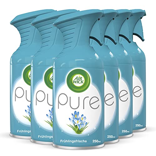Air Wick Premium-Duftspray PURE Frühlingfrische, 6er Pack (6 x 250 ml)