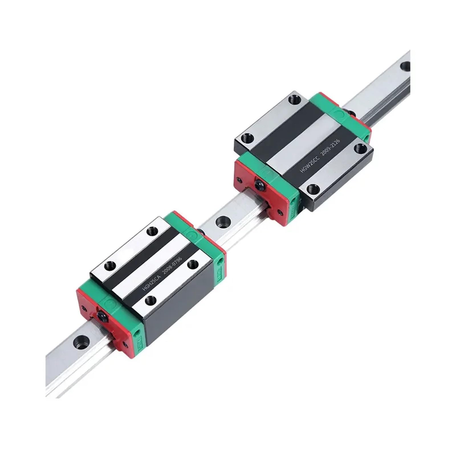 Rail de guidage linéaire HGH20CA HGW20CC HGR20 for pièces CNC, 1 pièce(Red and Green colour,HGH20ca)