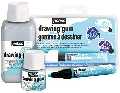 Pebeo Magic! Drawing Gum For Kids, Masking Fluid, 45 Ml Bottle #TOP2