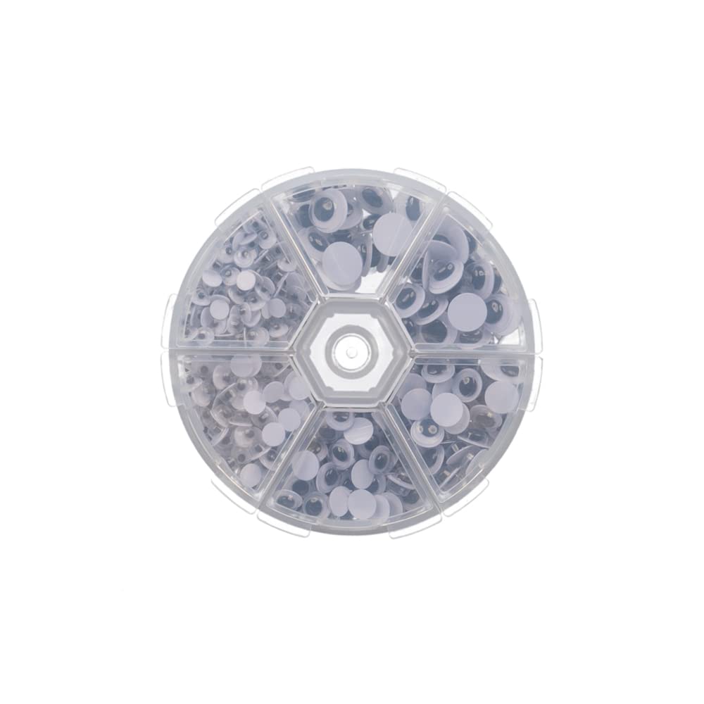Craft County Wiggle Googly Eyes with Self-Adhesive – 600 Count – Assorted Sizes