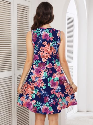 Image of Heymoments Women Sleeveless Summer Beach Dresses with Pockets