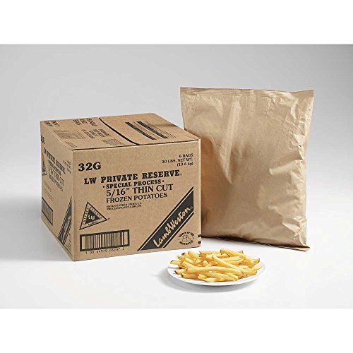 Lamb Weston LW Private Reserve Thin Regular Cut Potato Fry, 5 Pound -- 6 per case.