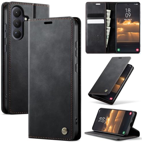 Lonjanfon Coque Samsung Galaxy S26 Plus 5G, Housse Cuir PU Premium [RFID Blocage][Porte...