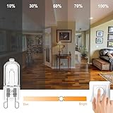 EASYIVY G9 Halogen Oven Bulb 40W 230V 300°C Heat Resistant for AEG/Neff/Zanussi/Smeg/Bosch Ovens, Dimmable G9 Microwave Oven Cooker Bulb Applications, Warm White 2700K, 2-Pack - Image 4