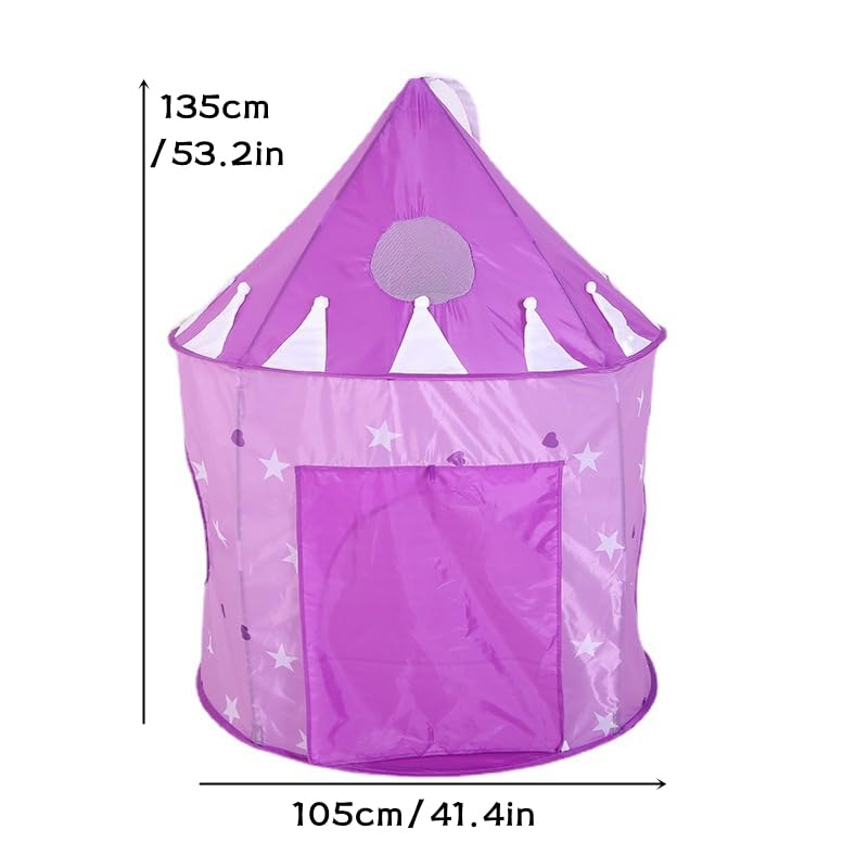 Floving pieghevole per bambini, tenda da gioco per bambini, tenda pop-up per interni ed esterni, casetta giocattolo per la conservazione dei giocattoli, con borsa per il trasporto (Rosa
