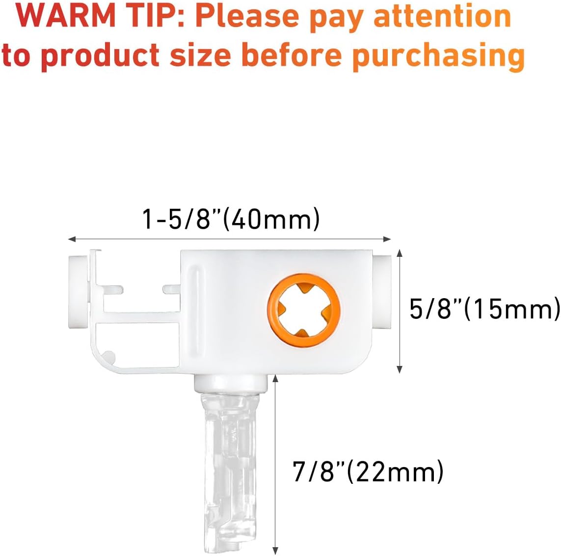 20PCS Vertical Blinds Replacement Stem and Gear, Vertical Blinds Carrier with H Hook, Self Aligning Blind Stem and Holder, for Tracks with a 4-Prong Pinion