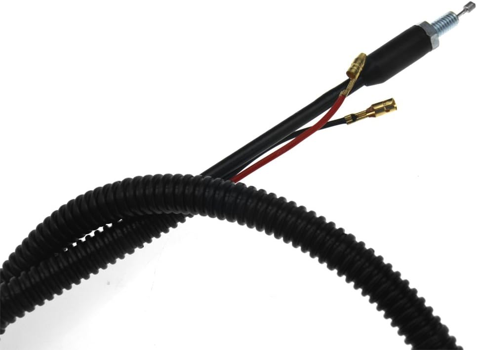 Close-up of the cable and electrical connections