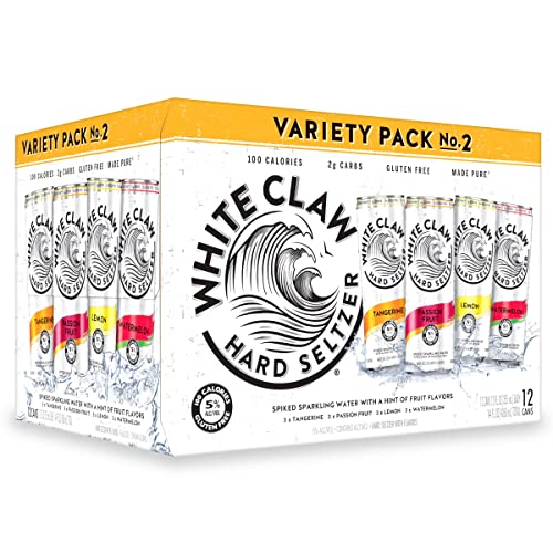 White Claw Hard Seltzer Variety Pack 2, 12pk, 12 Fl Oz Cans