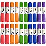 Hello Fit 20-Pack Yoga Mat, 68' x 24' Non Slip Exercise Mat, 4mm Thick Gym Mat for Fitness and Stretching, Bulk Non Toxic Yoga Mats for Schools and Studios, Assorted
