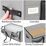 BALEINE Christmas Ornament Storage Box with Dividers, Premium Holiday Ornaments Storage Container Bin for Xmas Decorations (128 Ball, Grey, Hard)