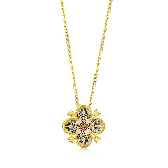Chow Sang Sang CHOW SANG SANG 999 24K Gold British V&A Museum-Inspired Elegance Gold Necklace for Women 47cm 94303N