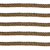Photo Gallery tibaoffy nastro centopiedi lungo 12 m di larghezza 12 mm, pizzo decorato per fai da te, artigianato, cucito, artigianato e cucito (oro) Photo Gallery tibaoffy nastro centopiedi lungo 12 m di larghezza 12 mm, pizzo decorato per fai da te, artigianato, cucito, artigianato e cucito (oro)