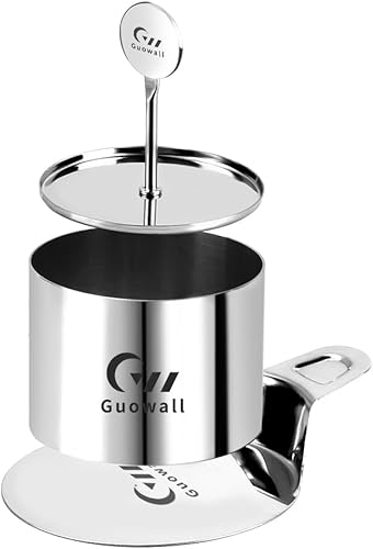 Guowall Molde redondo para tartas de acero inoxidable, molde de mousse para tartas, incluye empujador y levantador, accesorios para hornear, 3