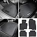 E-cowlboy Floor Mat Liner for Mazda CX-5 2017~2020 Heavy Duty Rubber Front+Rear Car Carpet Waterproof Custom Fit - All Seasons Odorless (Black 4PCS)