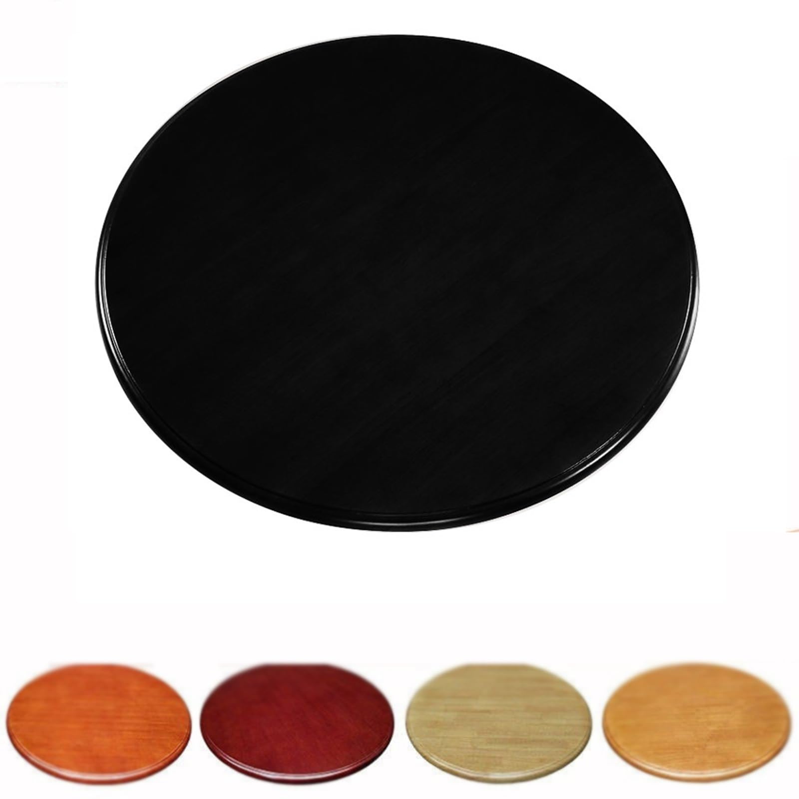 Plateau de table rotatif haut de gamme en bois massif et base silencieuse