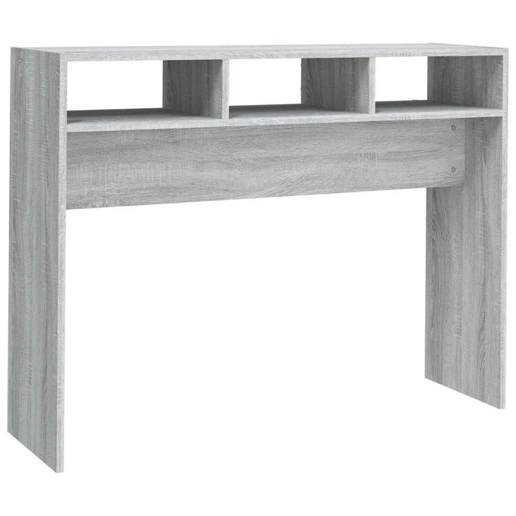 Stolik konsolowy Sonoma szary, 105 x 30 x 80 cm, materiał drewnopochodny, akcesoria do mieszkania, stolik pomocniczy, stół do przedpokoju, korytarza, salonu, biura