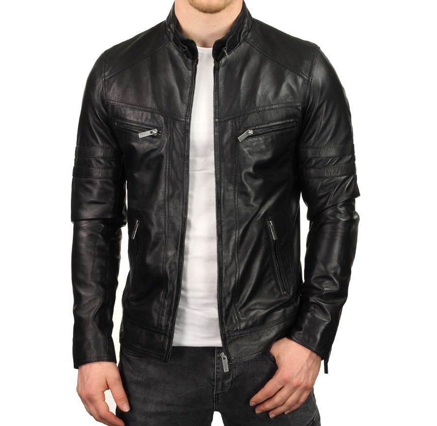 Skullhide Premium Lambskin Leather Jacket For Men’s Size:- (XS TO 4XL)