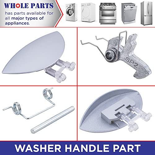 Whole Parts Washer Handle Part # 8182408 - Replacement & Compatible With Some Whirlpool Washing Machines - Replaces AP6011791, WP8182408 - Non-OEM Appliance Parts & Accessories - 2 Yr Warranty