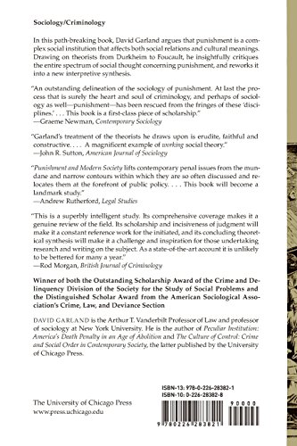 Punishment and Modern Society: A Study in Social Theory