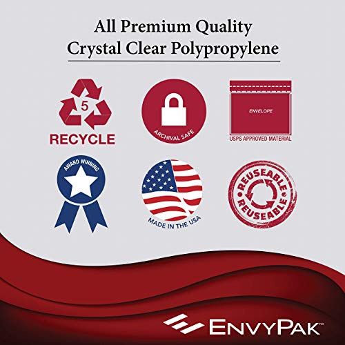 Envypak Clear Booklet/Catalog Envelope - Permanent Peel And Seal Closure - Holds 5.5″ X 8.5″ Insert - Box Of 500 #TOP7