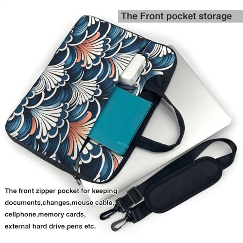 Bolso bandolera para laptop con patrón chino KHiry miniatura 3