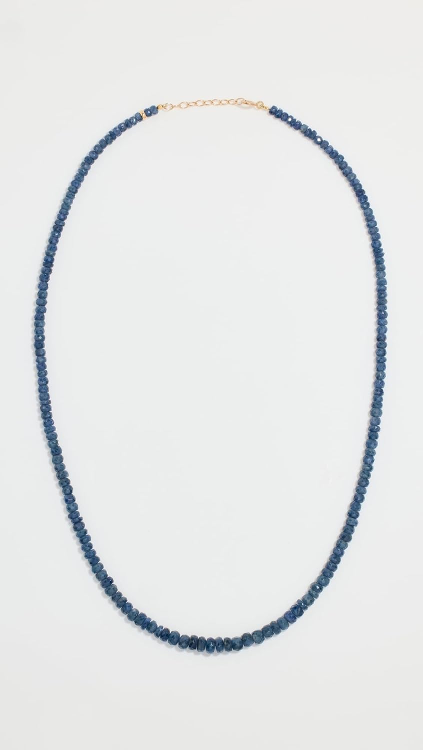 JIAJIA Women's September Sapphire Beaded Necklace, Sapphire, Blue, One Size - Image 2
