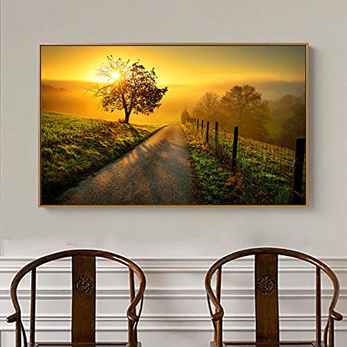 Toile coucher de soleil 70x100 cm grand format sans cadre | Qualité d'impression haute définition