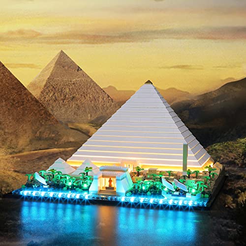 LIGHTAILING Led Lighting Kit for Lego- 21058 Great Pyramid of Giza Building Blocks Model - LED Light Set Compatible with Lego Model(Not Include Lego Model) - Image 3