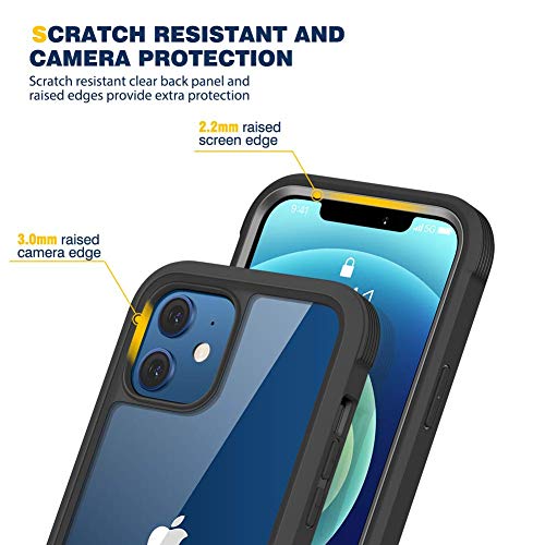 image for Diaclara Designed for iPhone 12/12 Pro Case, Full Body Rugged with Bui